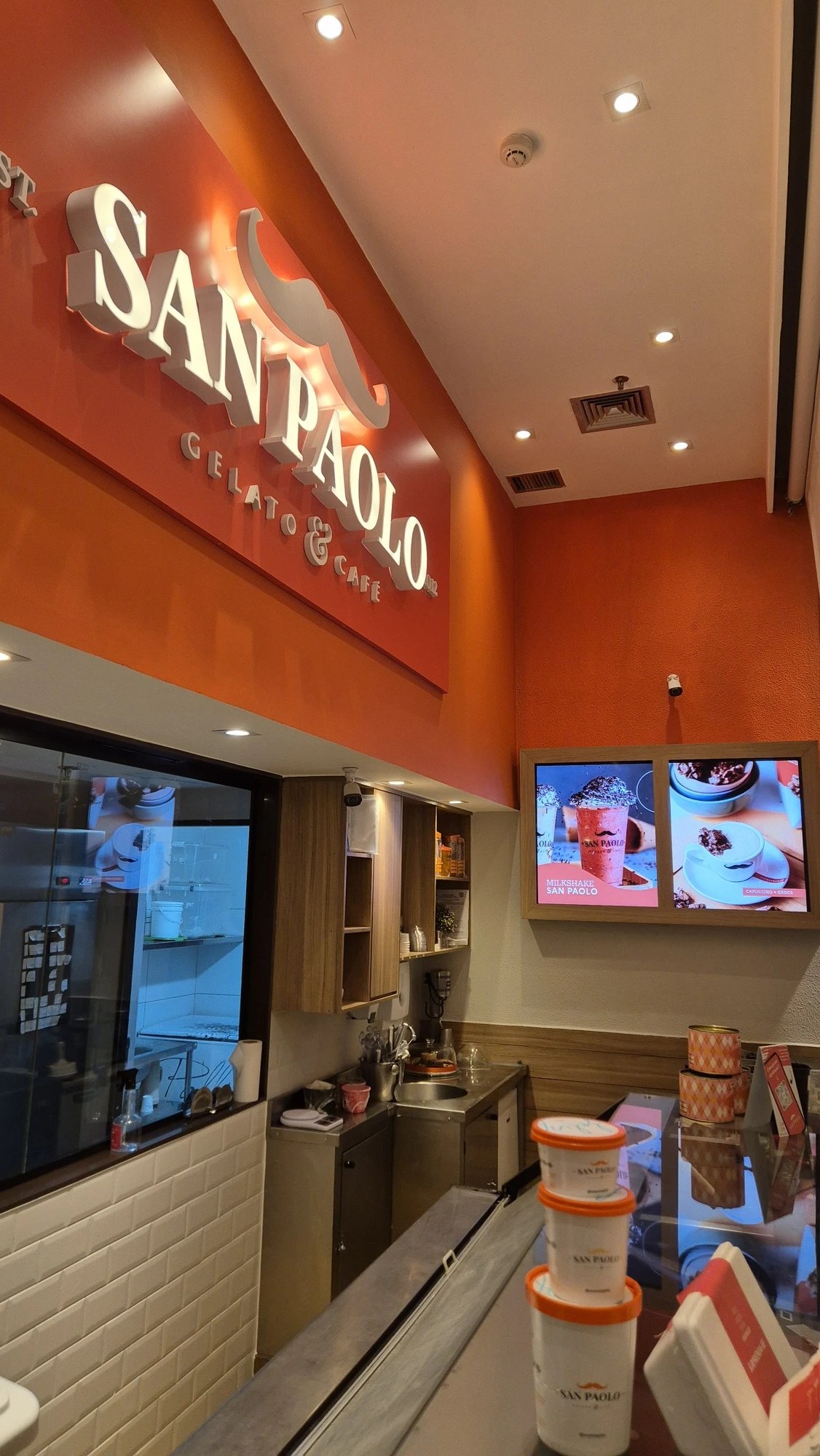 Letra Caixa — San Paolo Gelato & Café